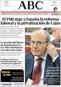 Lee más sobre el artículo Periódico  «ABC» -España- Madrid