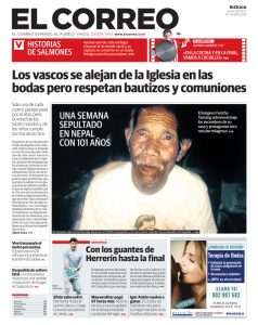Lee más sobre el artículo Periódico  «El Correo»-España- Bilbao