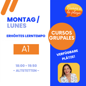 Kurs: Montag A1 (1/3) – Altstetten- Spanisch Anfänger*innen – Erhöhtes Lerntempo