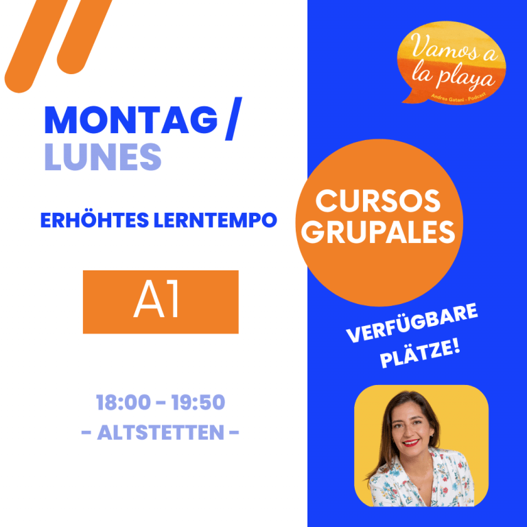 Kurs: Montag A1 (1/3) - Altstetten- Spanisch Anfänger*innen - Erhöhtes Lerntempo