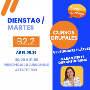 Curso: B2.2 Martes – Altstetten-20 a 21:50