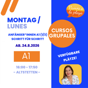 Curso A1- Spanisch Anfänger*innen – Schritt für Schritt A1 (1/3)