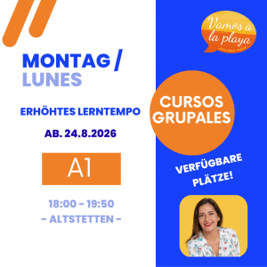 Curso A1- Spanisch Anfänger*innen – Erhöhtes Lerntempo A1 (1/3)