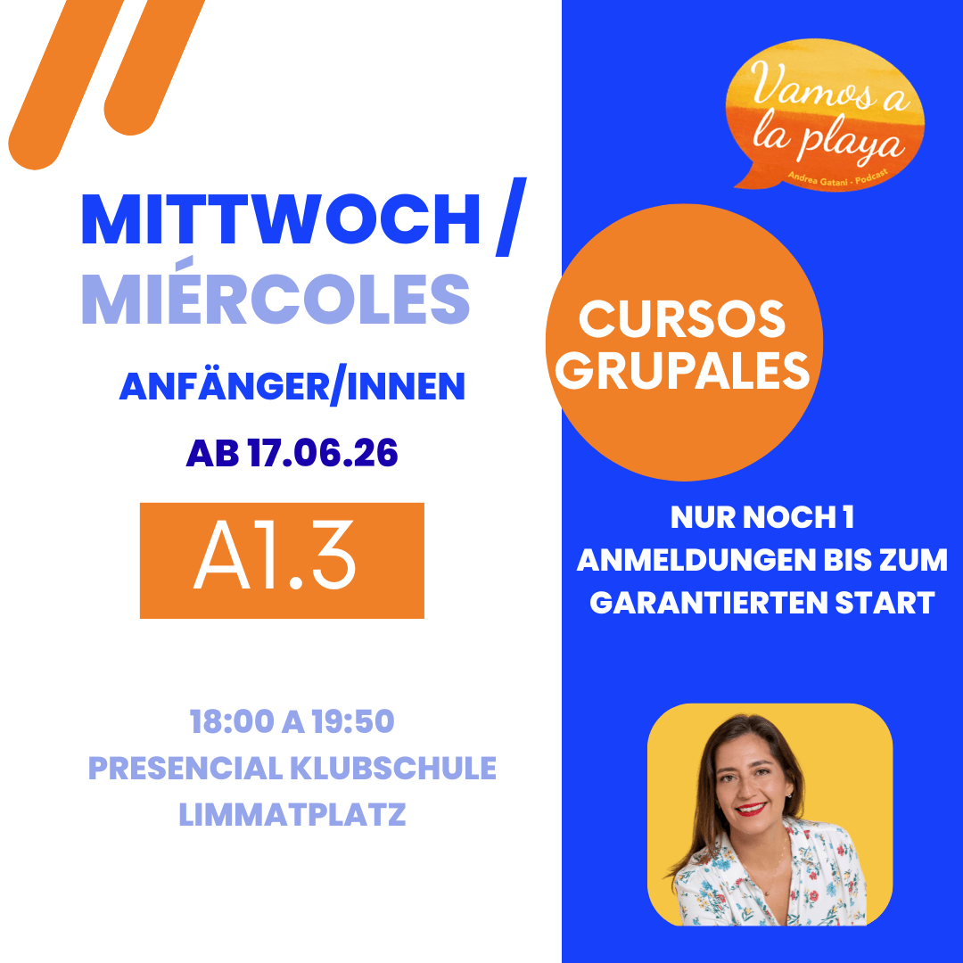 Kurs: Mittwoch A1 (3/3) - Anfänger - Limmatplatz