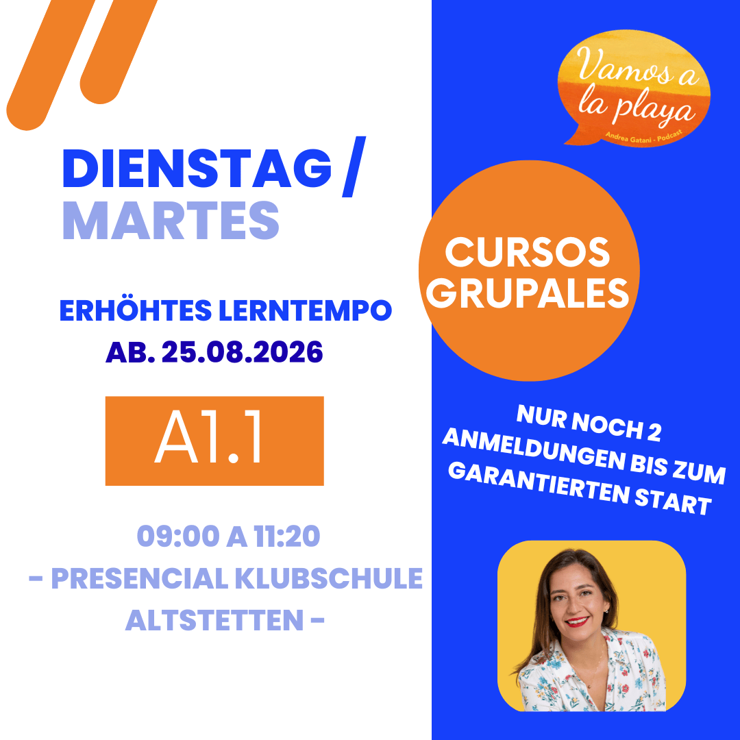 Kurs A1.1- Dienstag - Altstetten - Erhöhtes lerntempo
