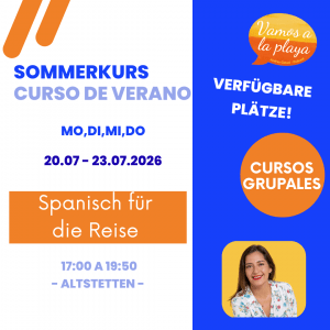 Curso de verano – Spanisch für die Reise Anfänger – Altstetten