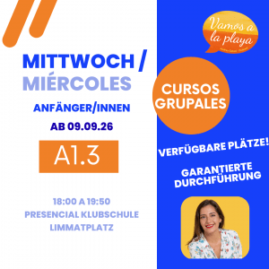 Kurs: Mittwoch A1 (3/3) – Anfänger – Limmatplatz